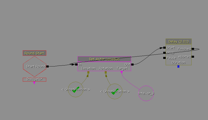 Loop to teleport the actor in kismet